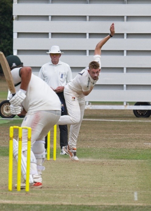 Andy Hanby who took his ninth five wicket haul in championship cricket